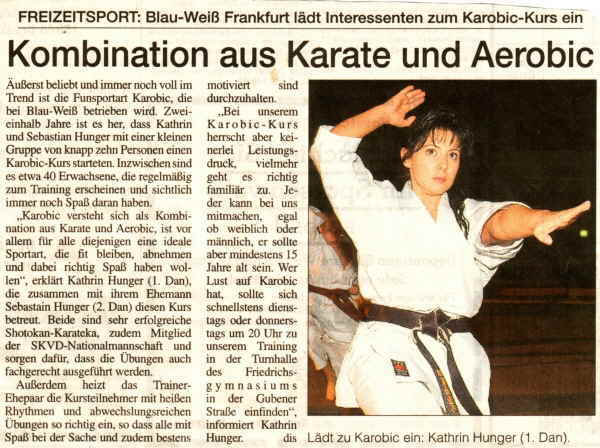 MOZ - Kombination aus Karate und Aerobic
